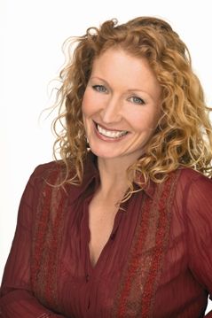 Curly-haired Woman Smiling