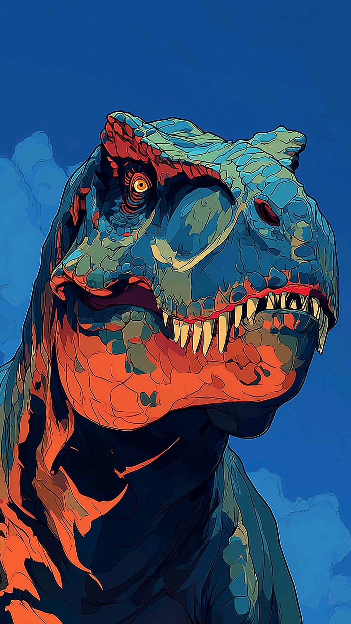 Colorful T-Rex