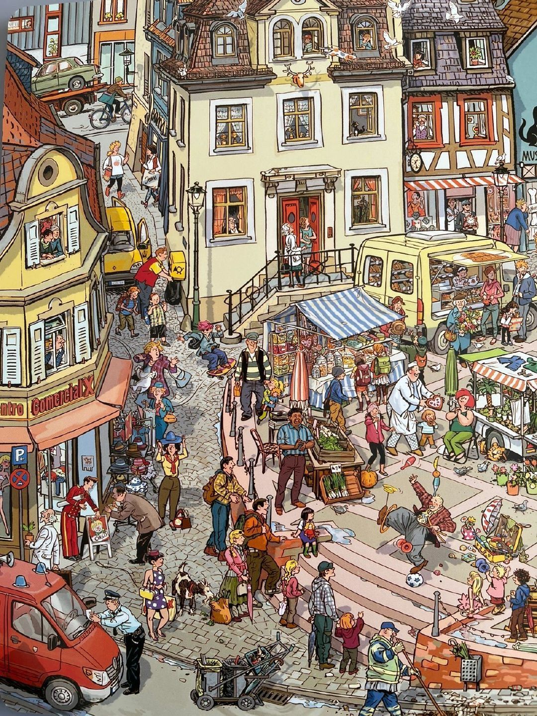 Vibrant European Market Scene