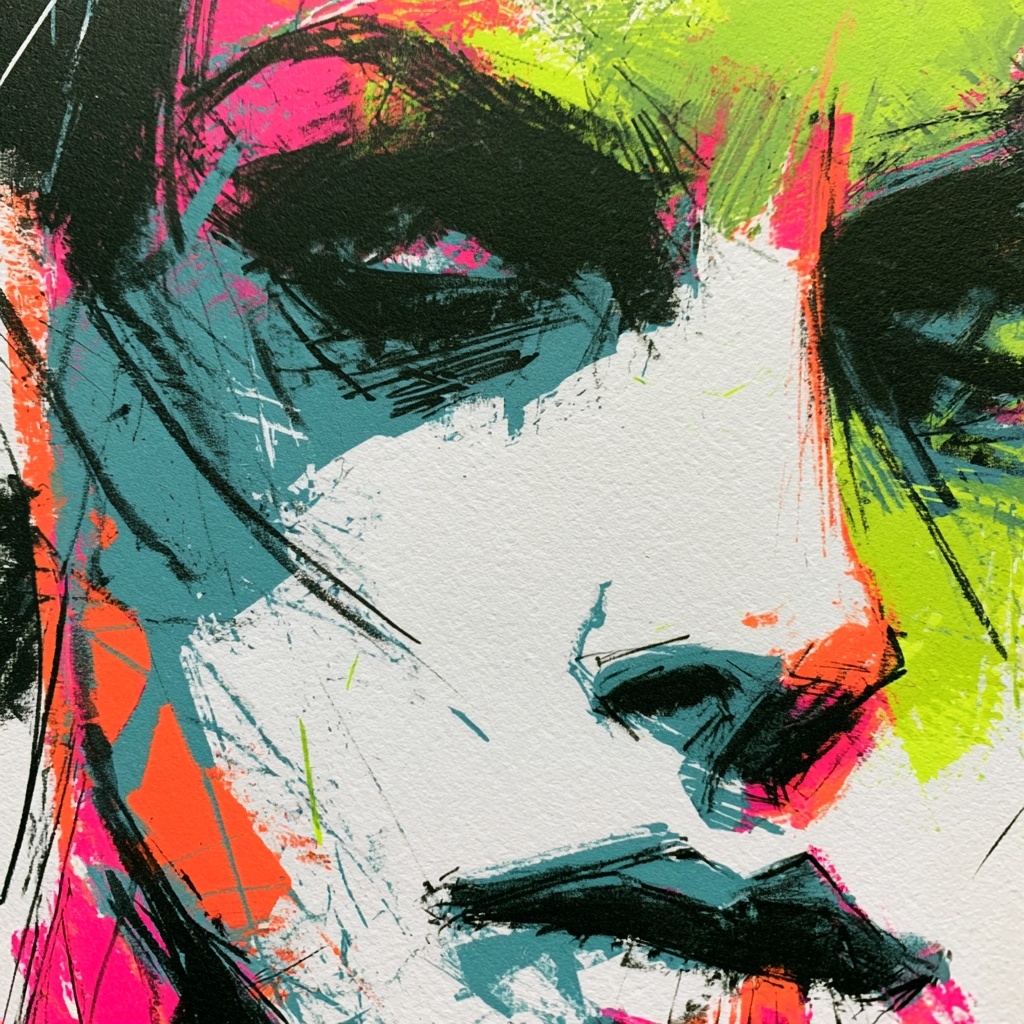 Abstract Pop Art Portrait