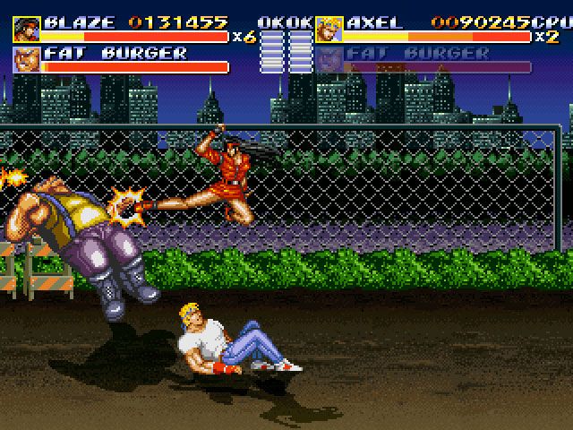 Arcade Fighting Game Scene
