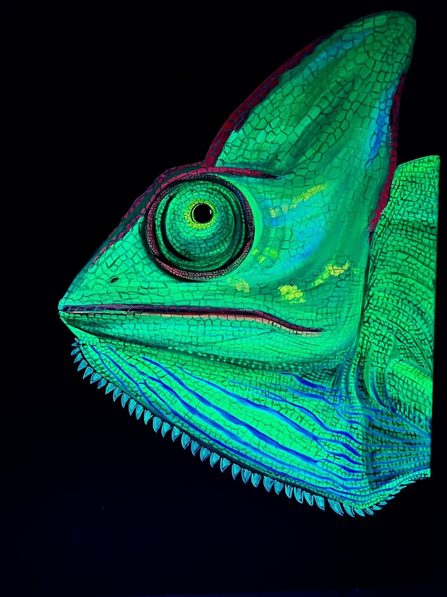 Chameleon in Neon