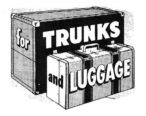 Vintage Trunks and Luggage Advertisement