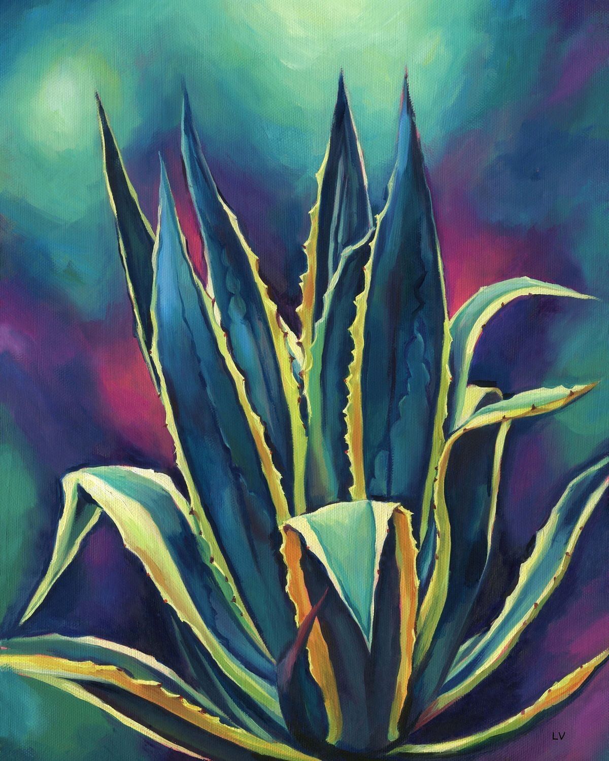 Agave Plant Painting