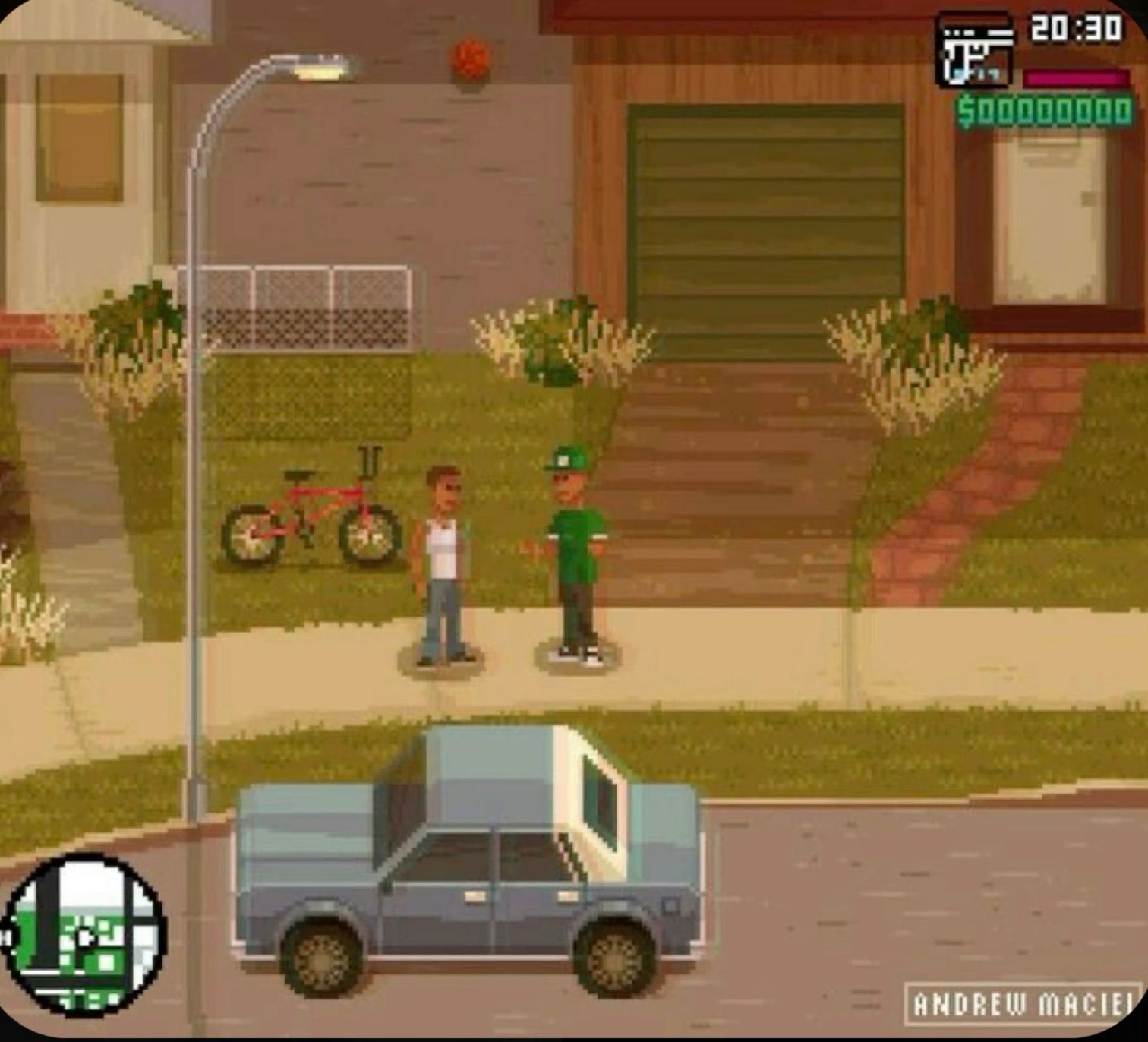 GTA-Inspired Street Scene