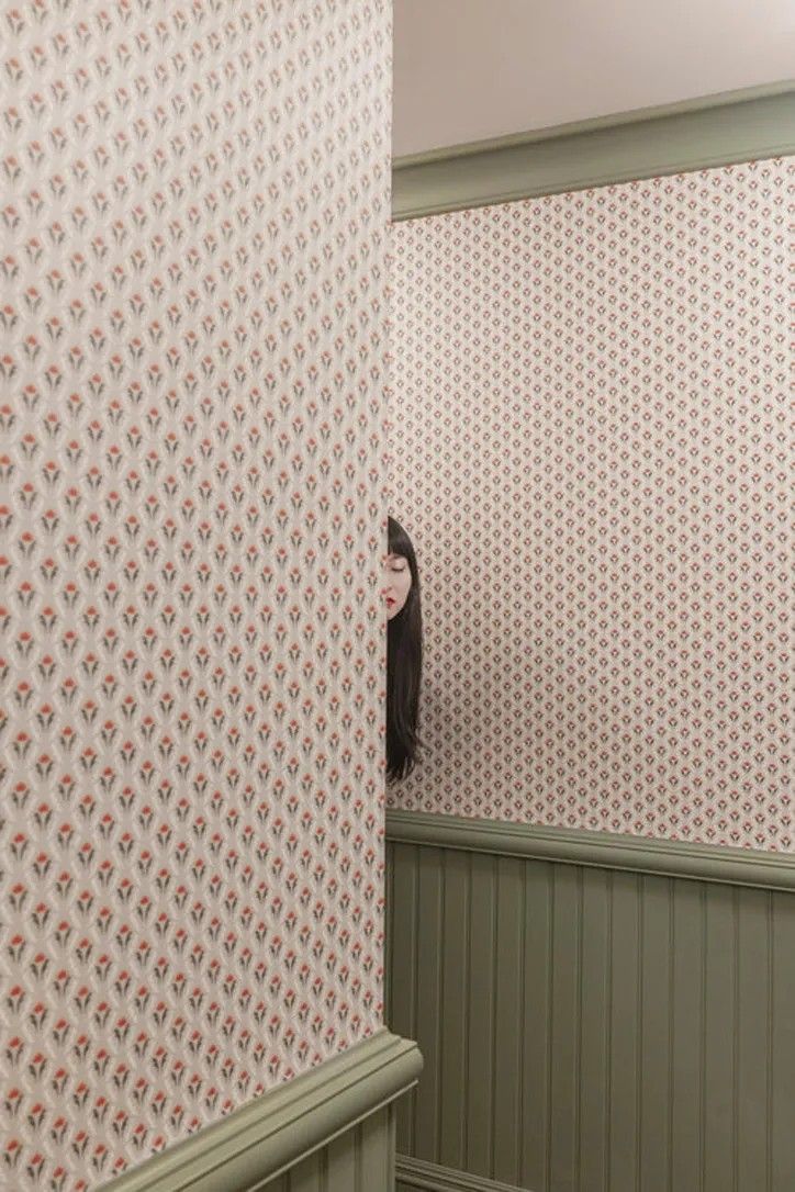 Patterned Wall with Hair
