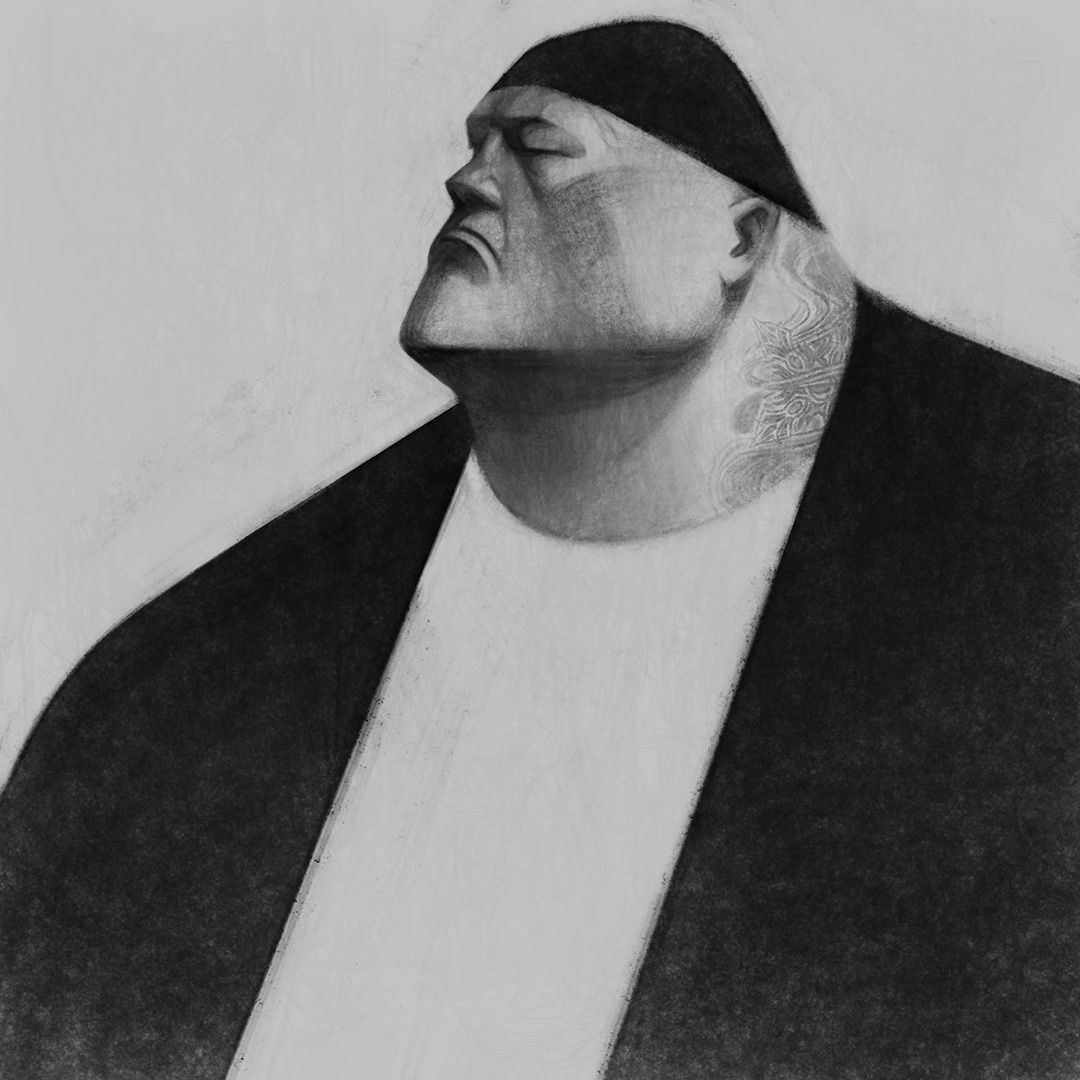 Giant Busts in Ink