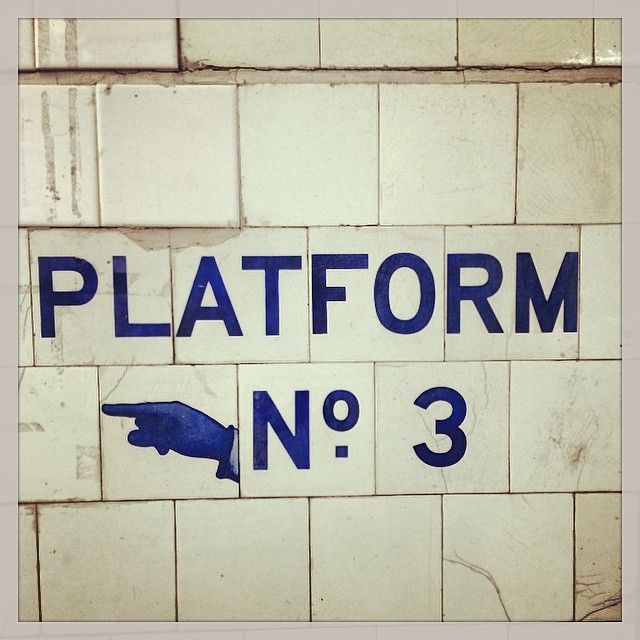 Platform No. 3 Sign