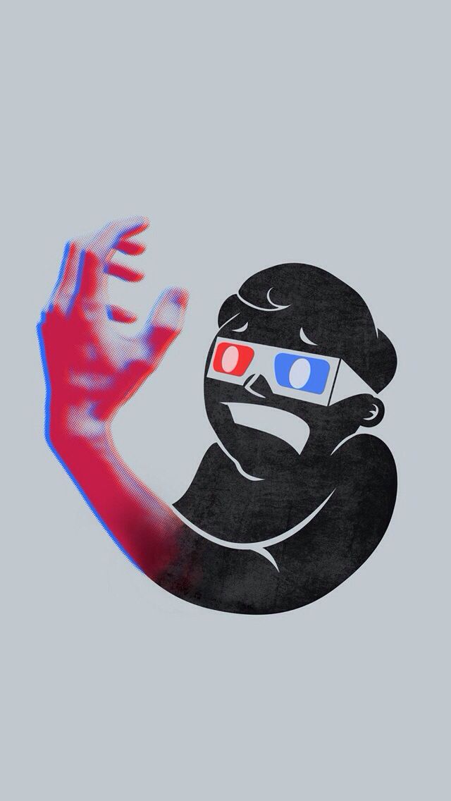 3D Glasses Silhouette