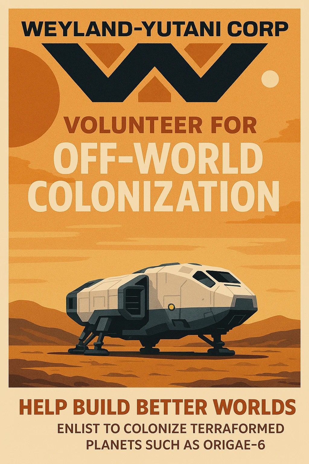 Volunteer for Off-World Colonization