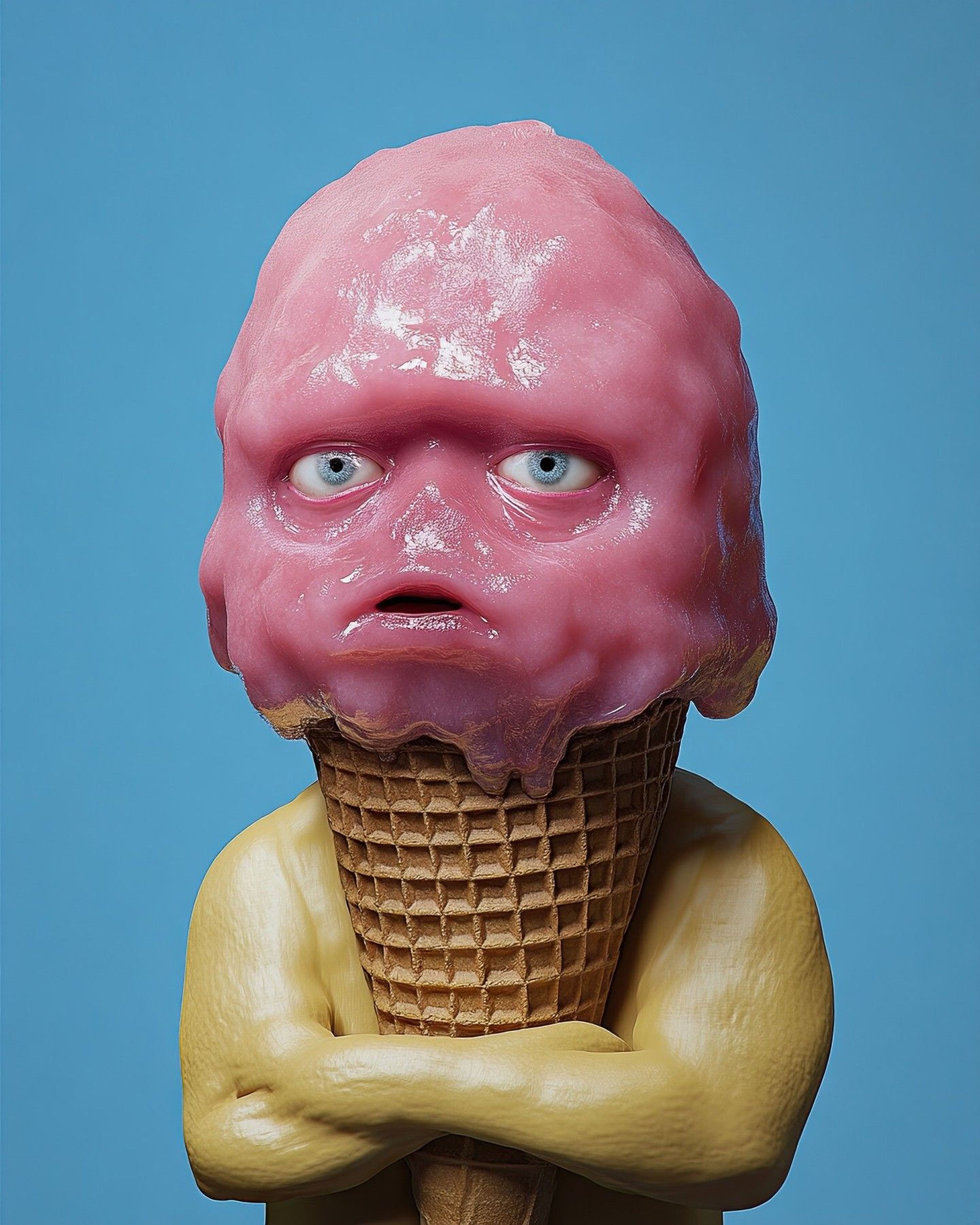 Pink Ice Cream Head