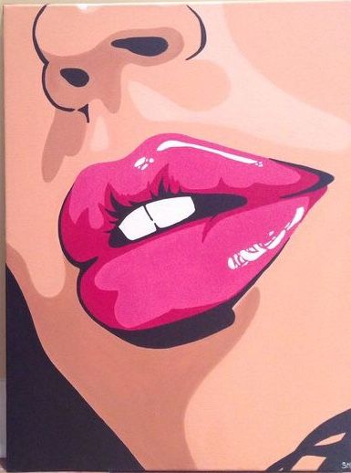 Glossy Pink Lips