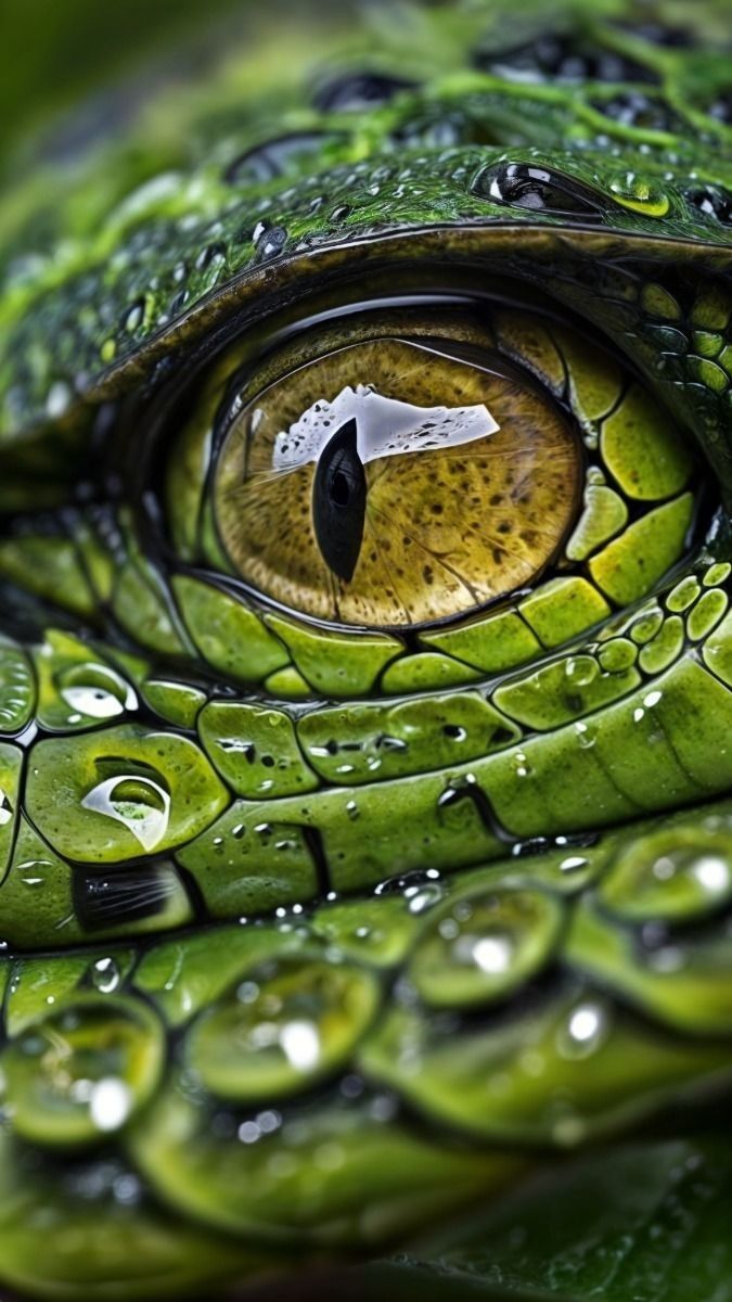 Close-Up of a Serpent's Eye
