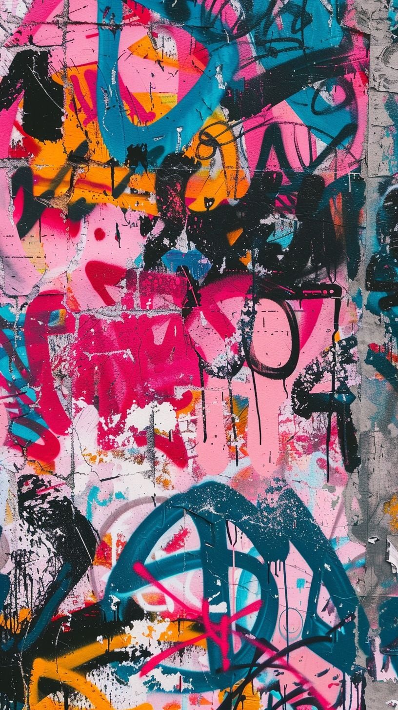 Abstract Graffiti Wall
