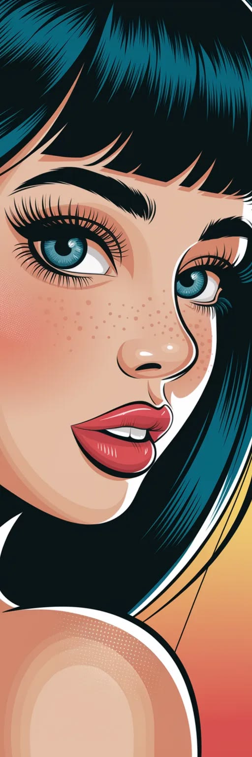 Close-up of a person's face
