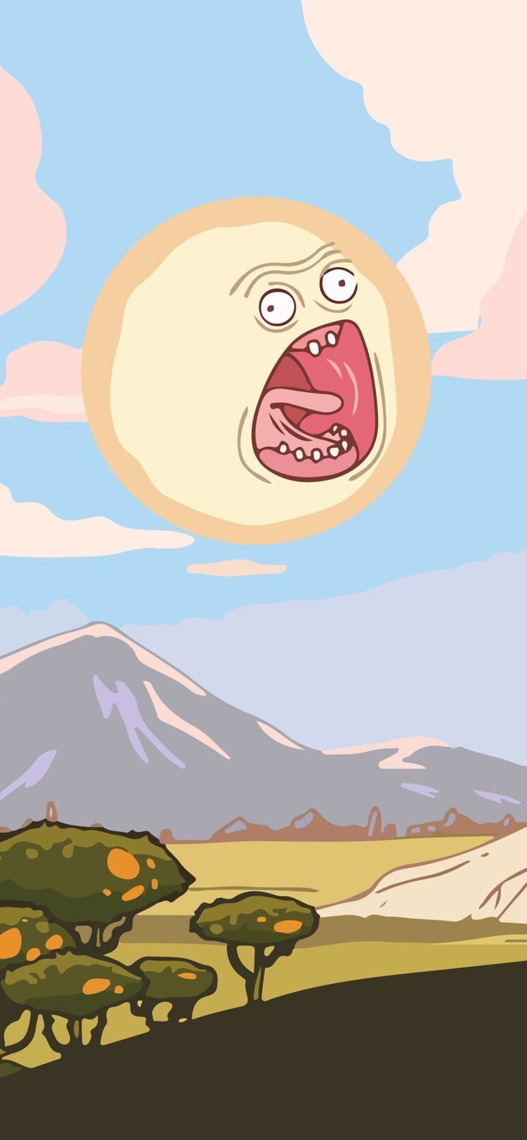 Gigantic Mouth Above Mountain