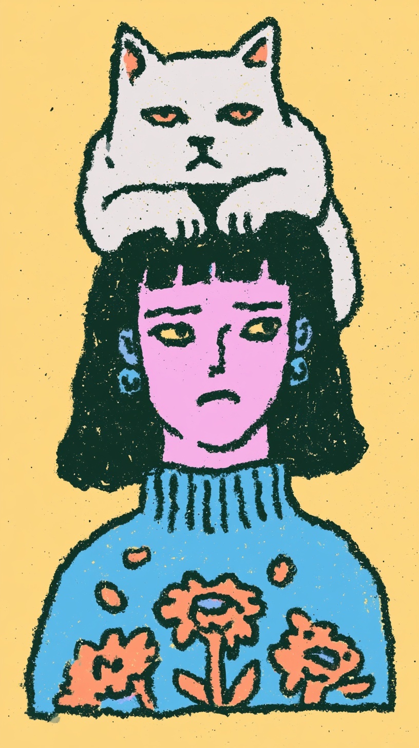 Abstract Woman in Sweater