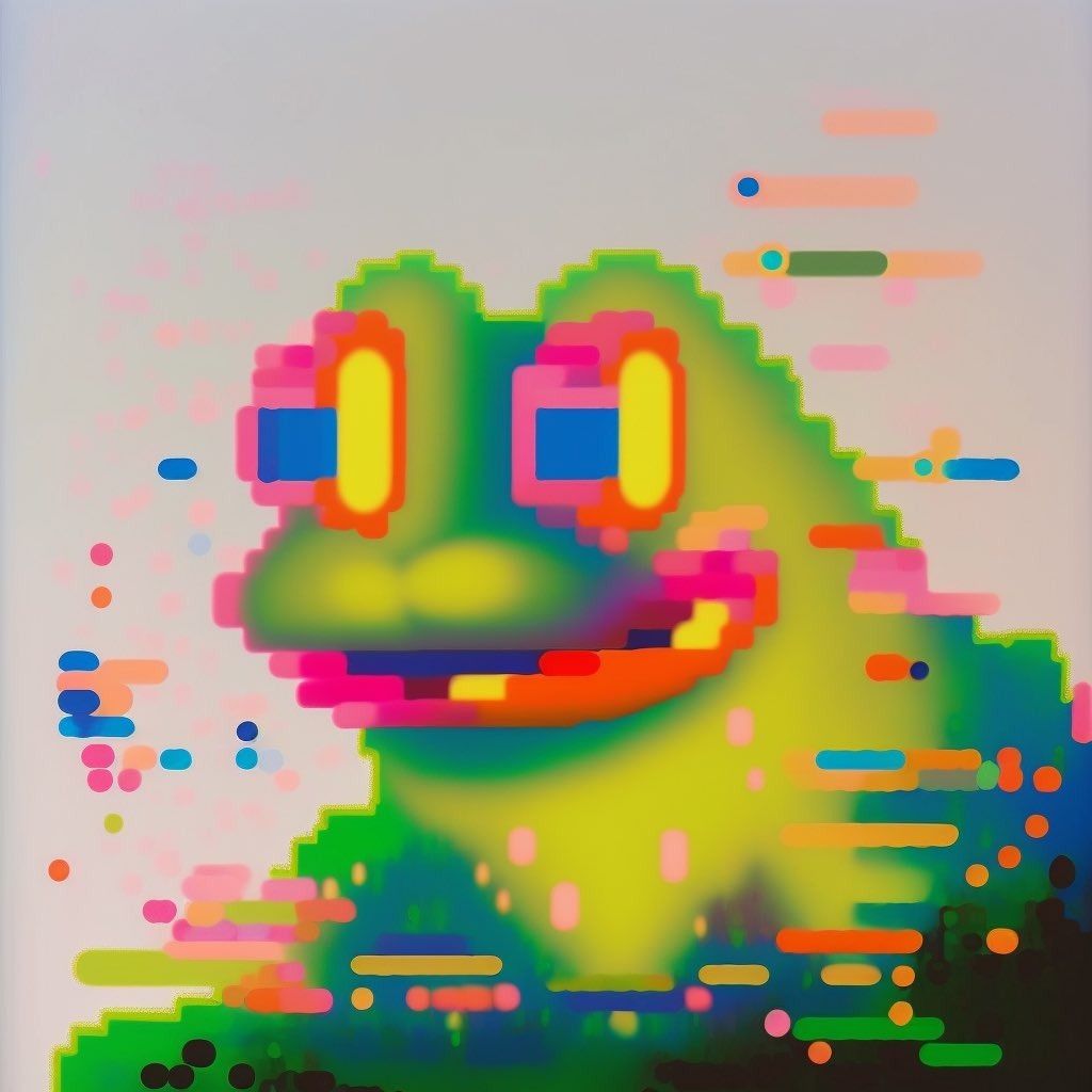 Pixelated Frog