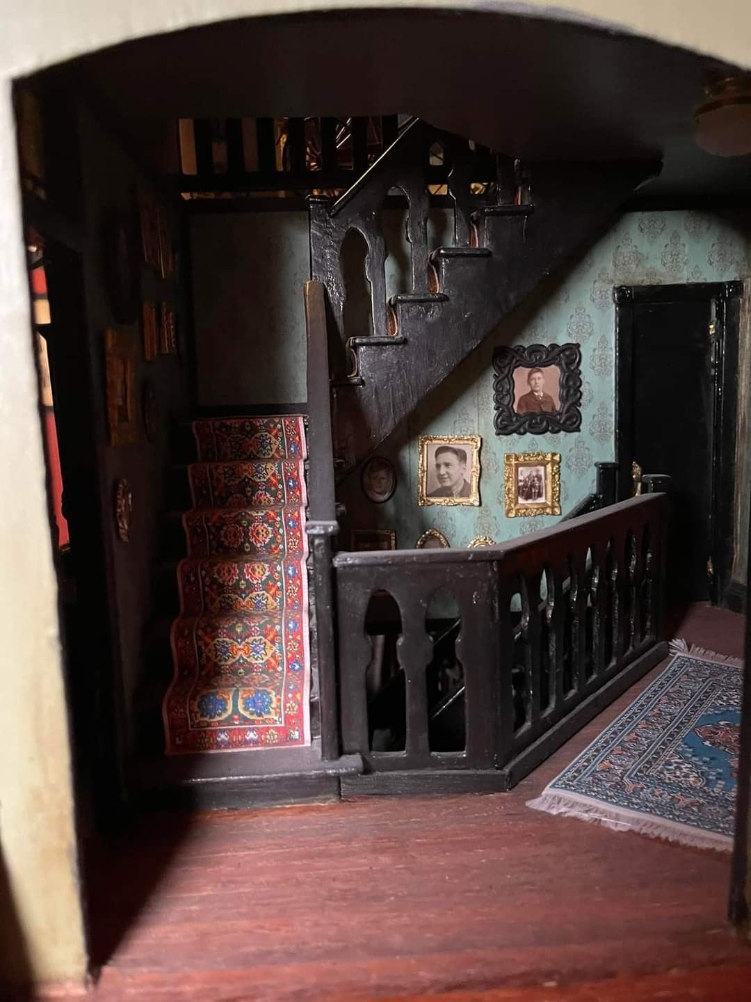 Victorian Staircase with Persian Rug
