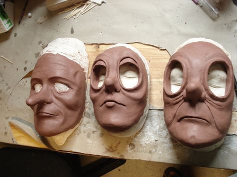 Clay Masks in Progress