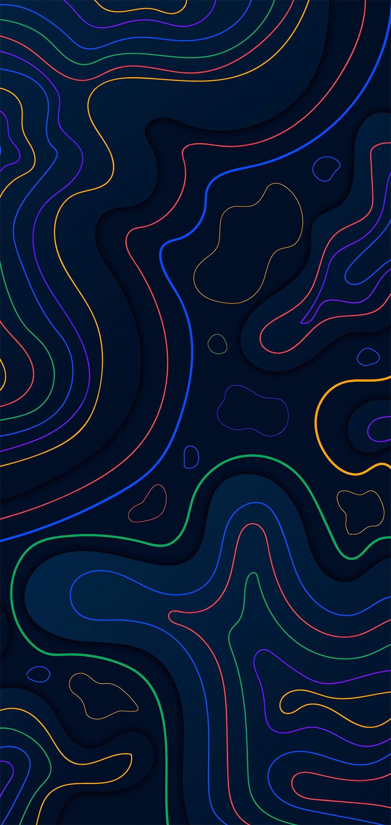 Abstract Topographic Lines