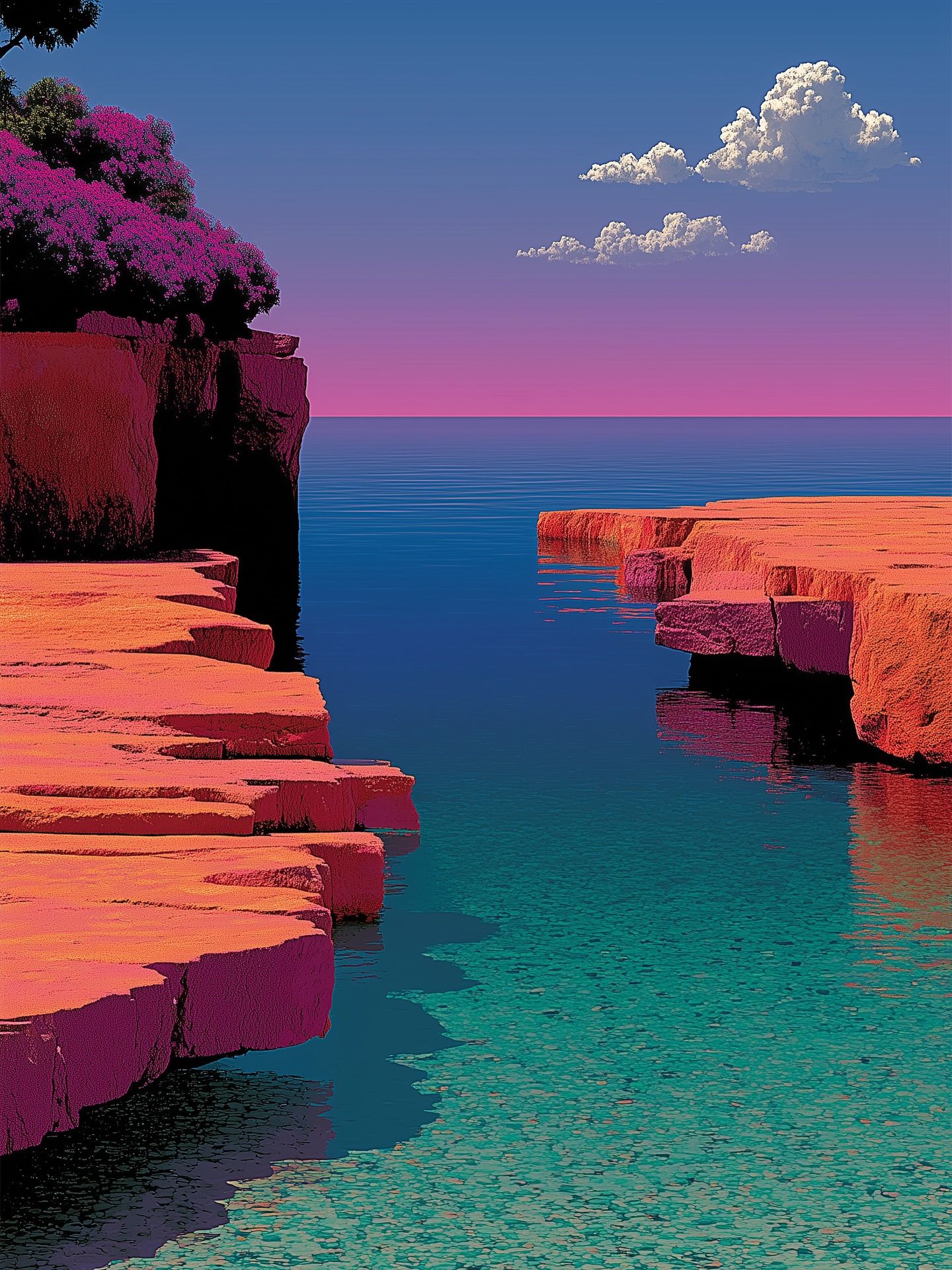 Surreal Coastal Landscape