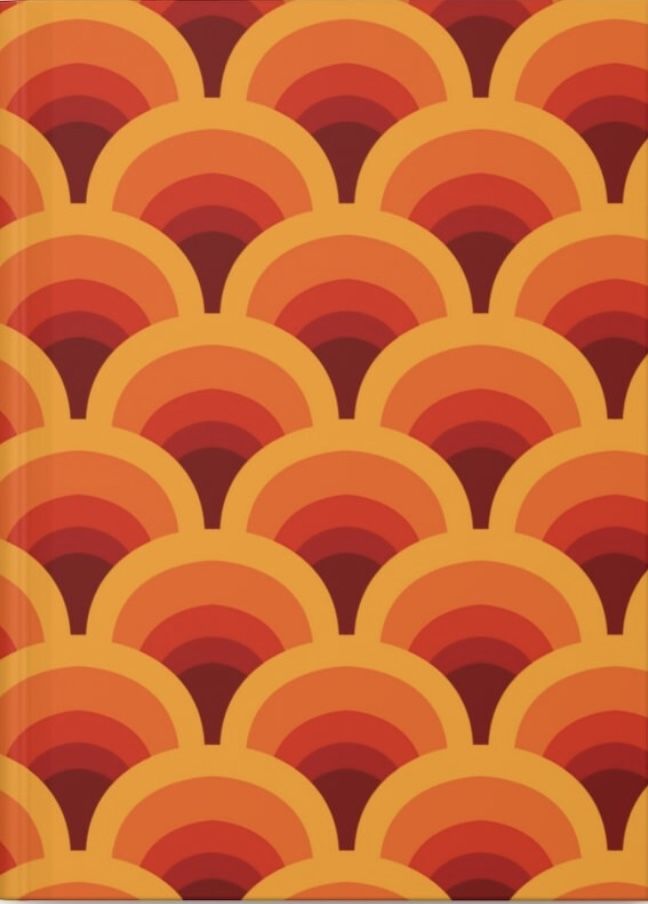 Abstract Orange Circles Pattern