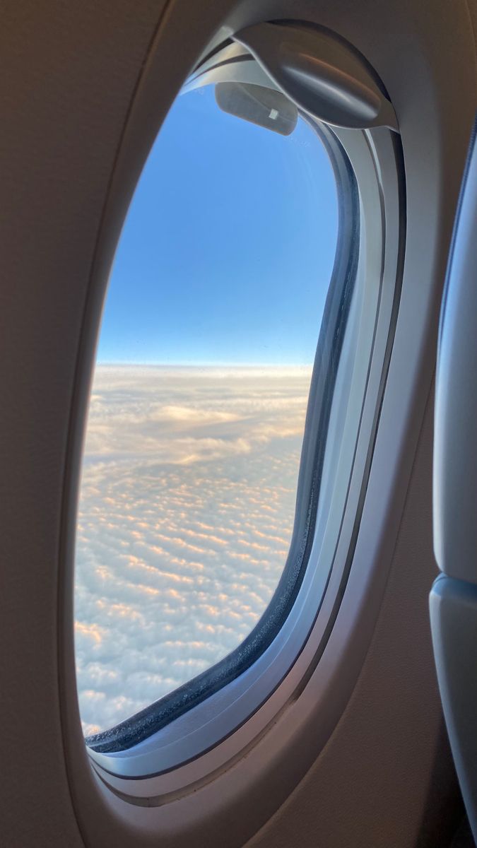 Airplane Window View