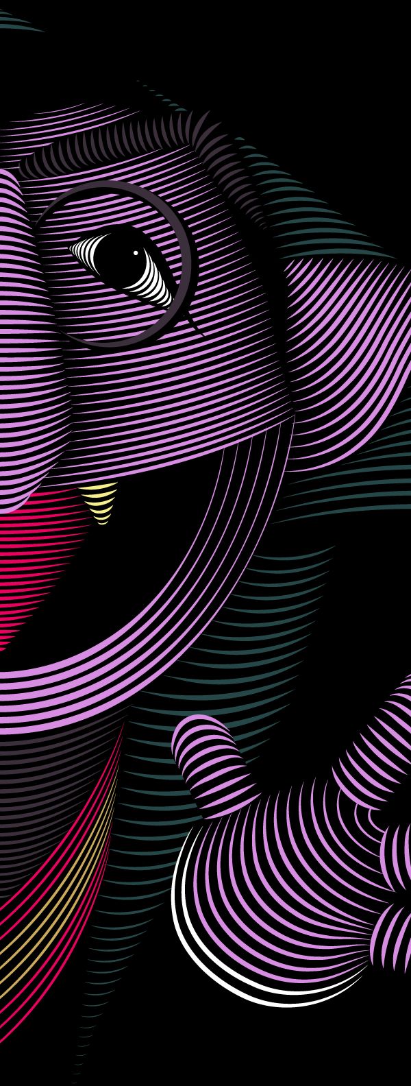Abstract Striped Waves