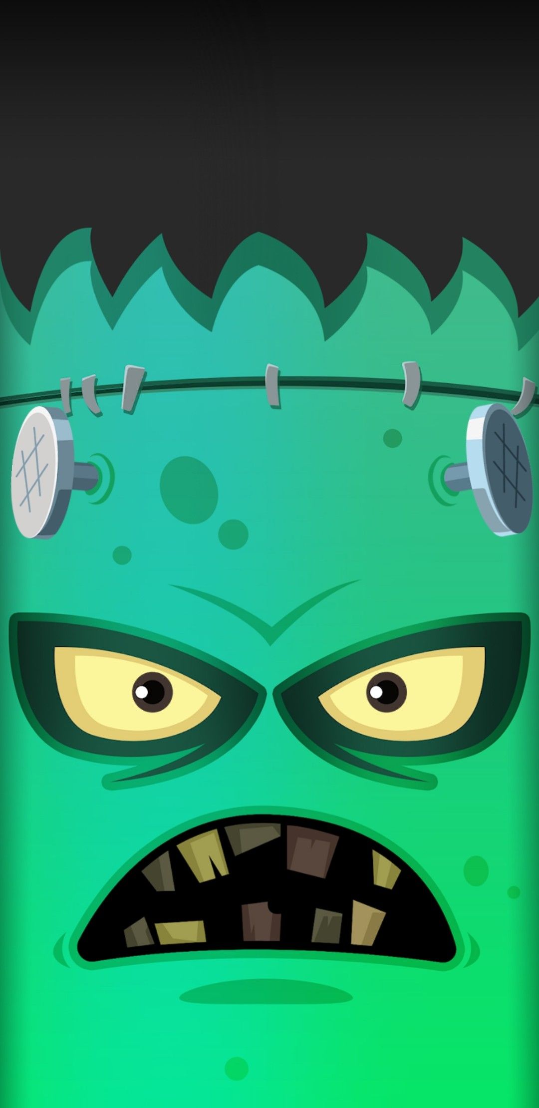 Green Monster with Mechanical Eyes