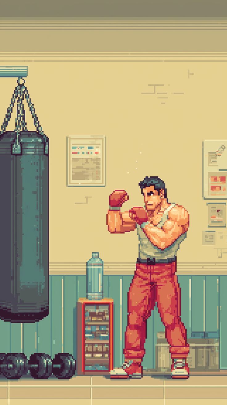 Boxer in Gym