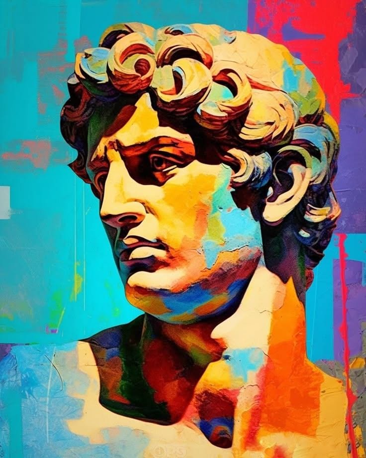 Colorful David Statue