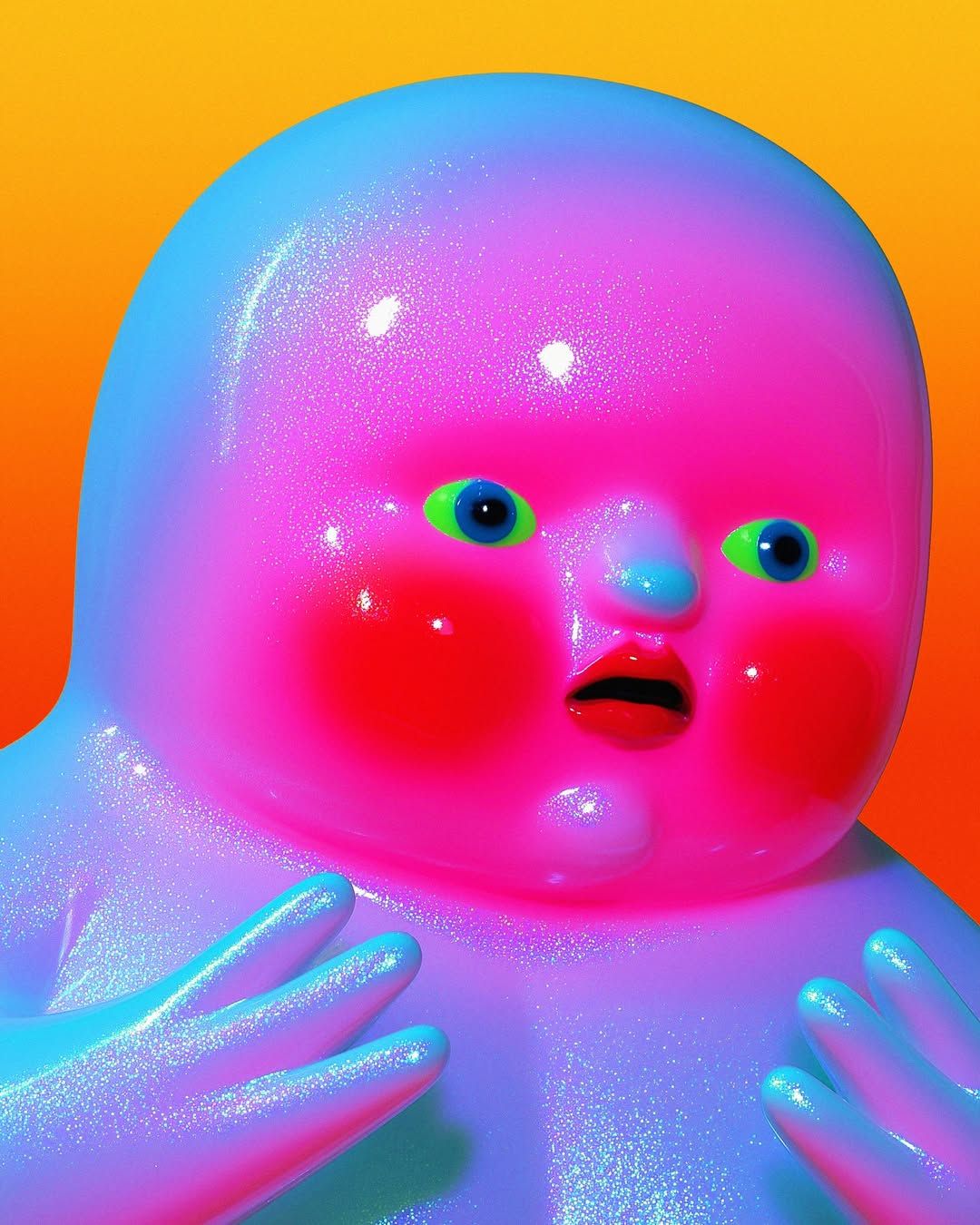 Glowing Neon Baby