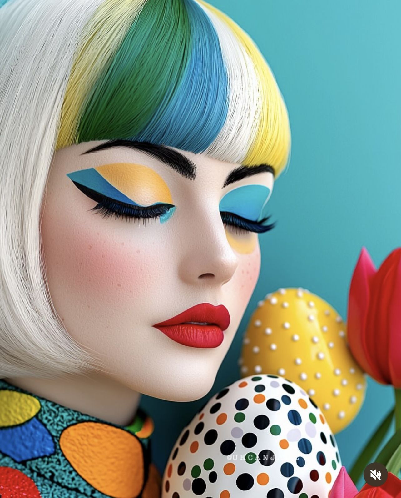 Colorful Eyeliner Art