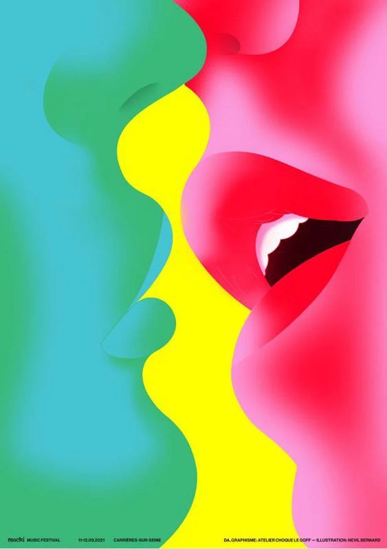 Colorful Abstract Mouth