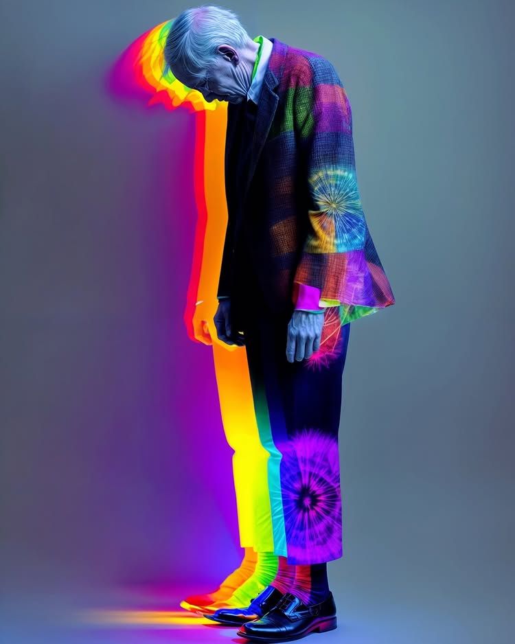 Rainbow Mannequin Suit
