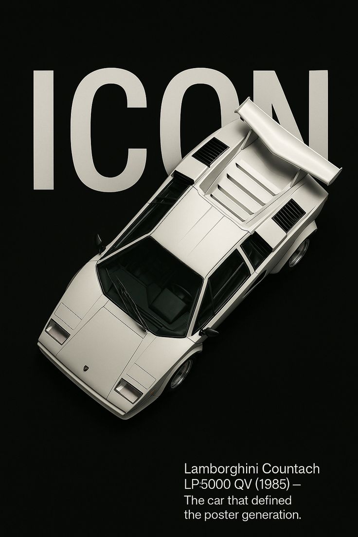 Iconic White Sports Car
