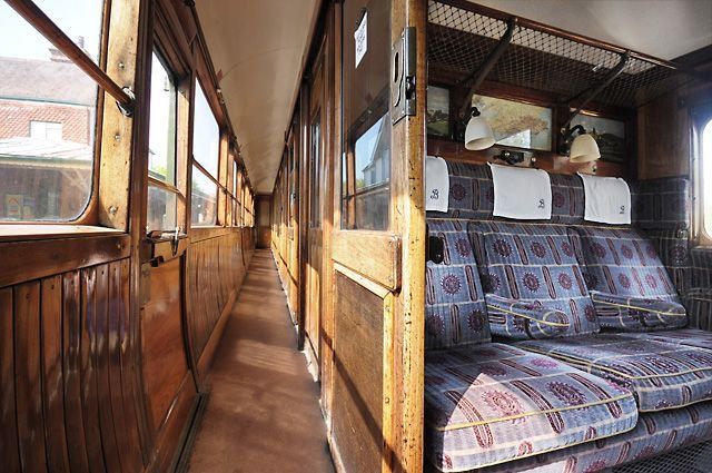 Vintage Train Carriage Interior