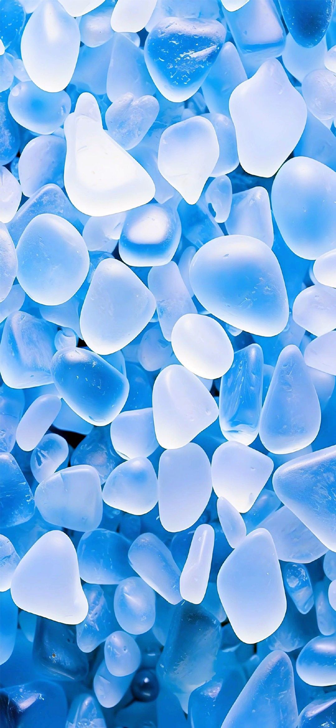 Glowing Frosted Pebbles