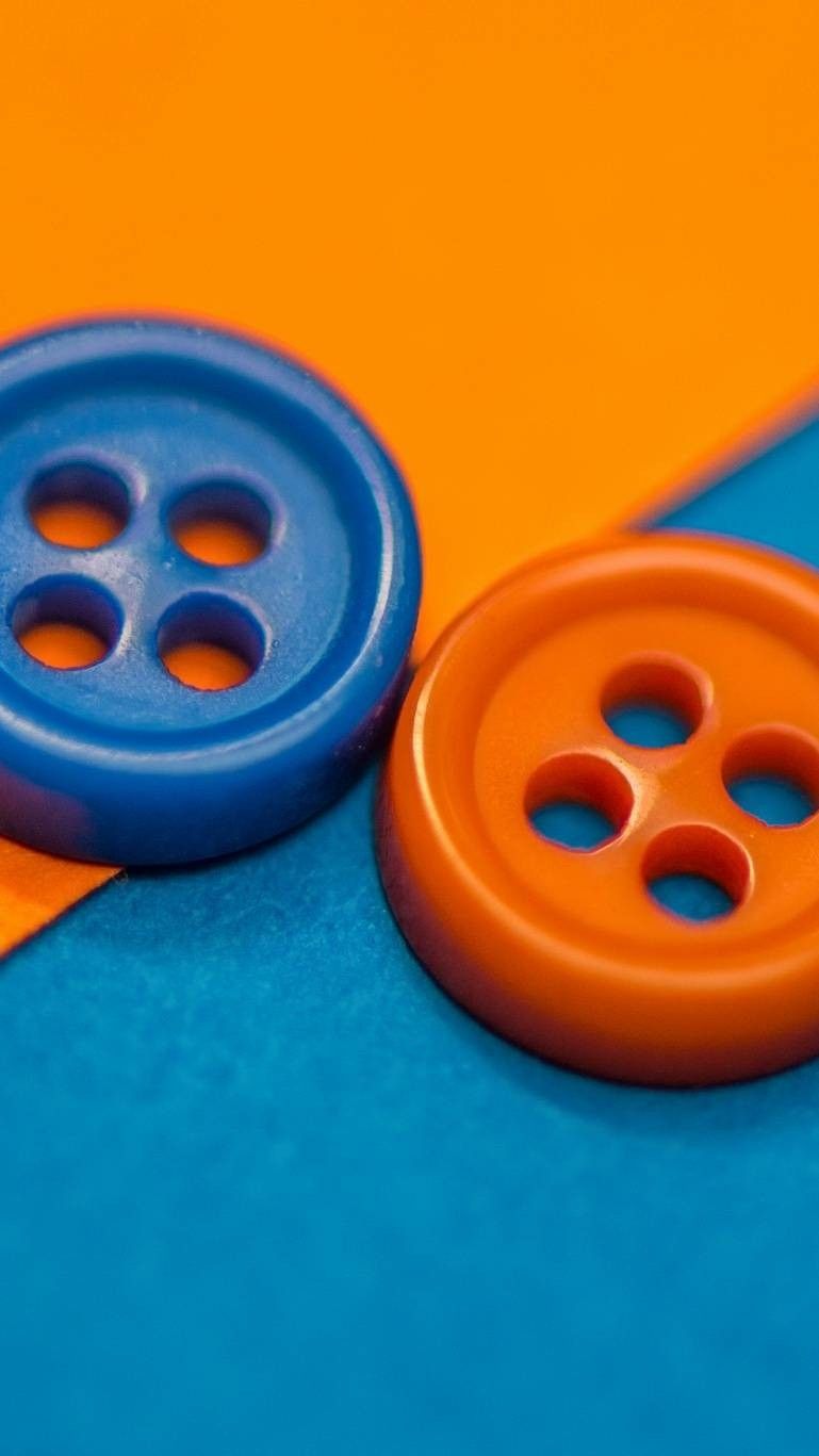 Bright Buttons on Colorful Background