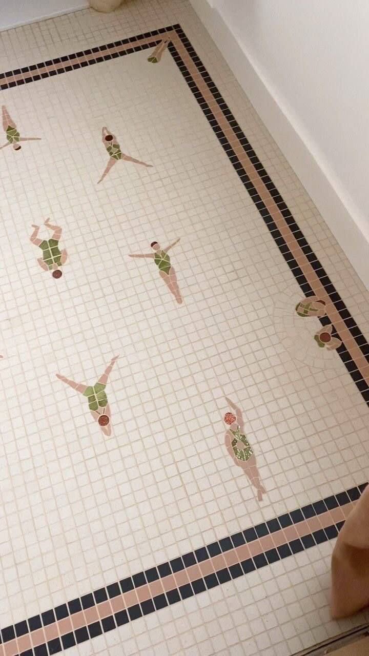 Swimmers on Tiles