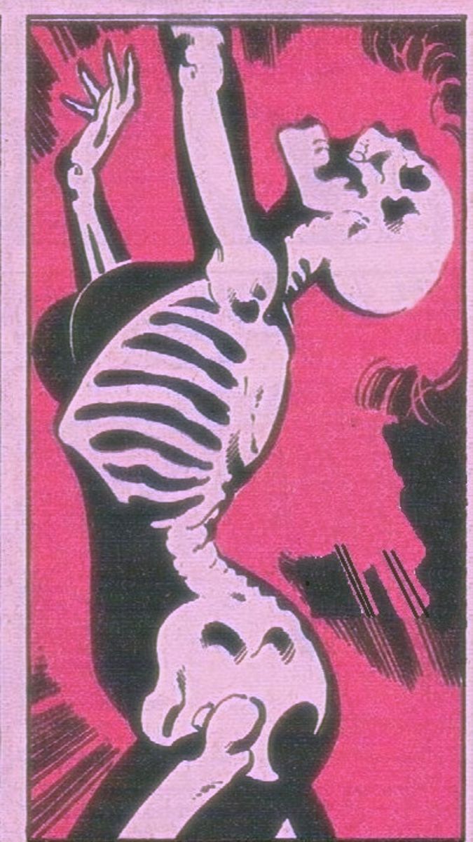 Surreal Skeleton Embracing