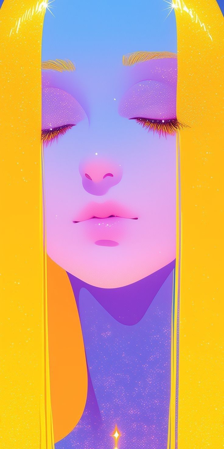 Abstract Digital Art Portrait