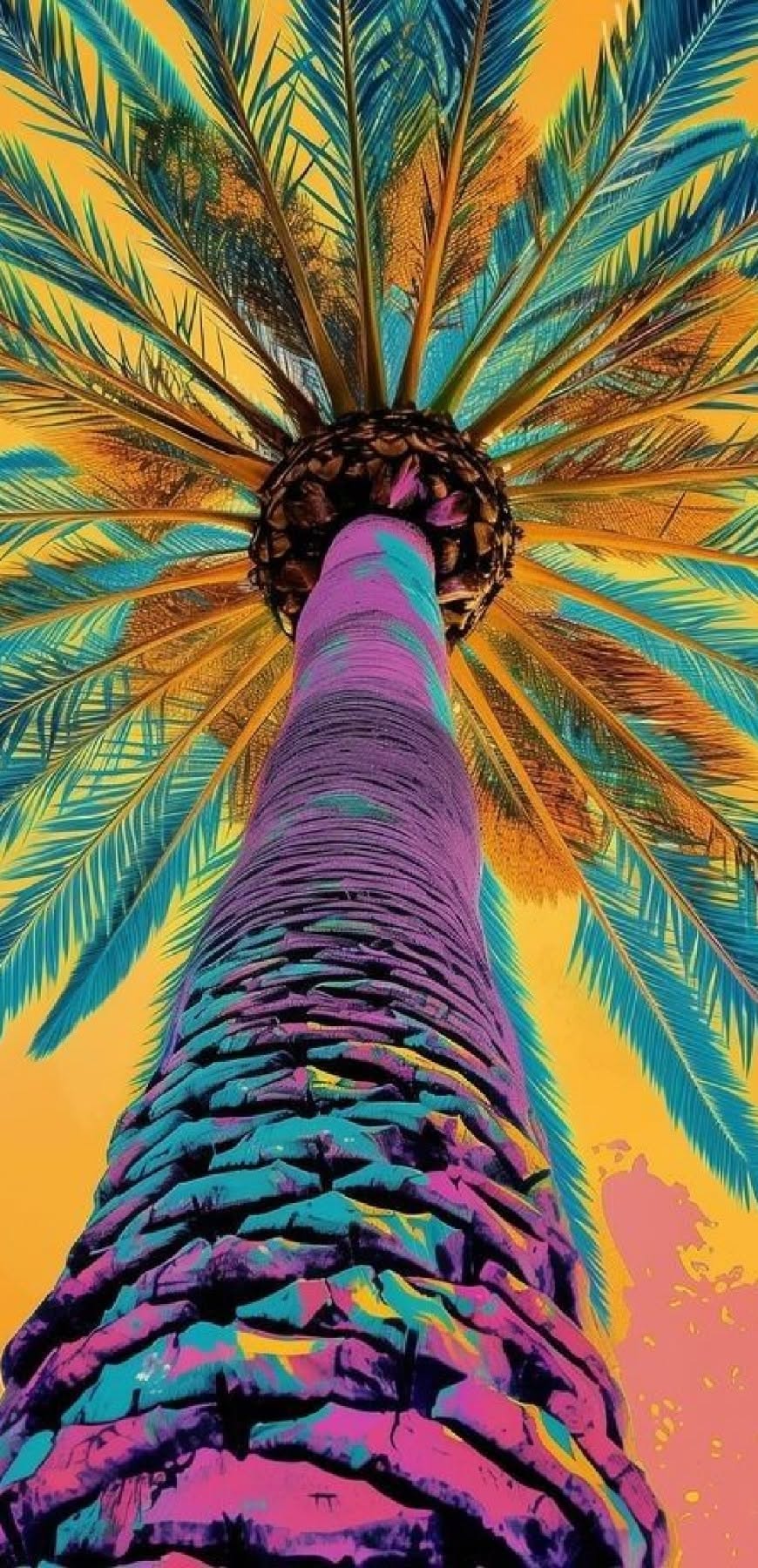 Vivid Palm Tree