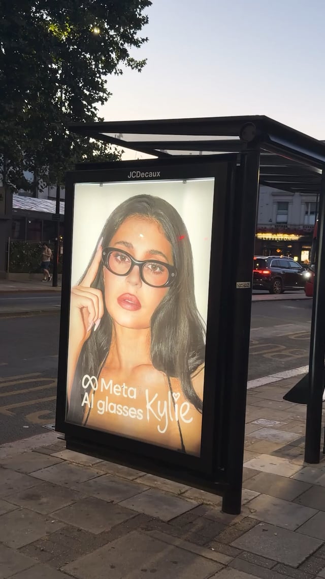 Kylie Jenner AI Glasses Ad