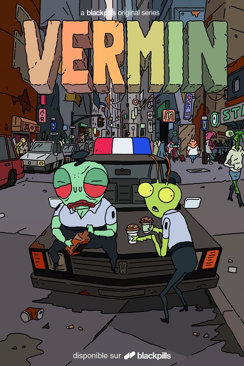 Aliens in Police Car