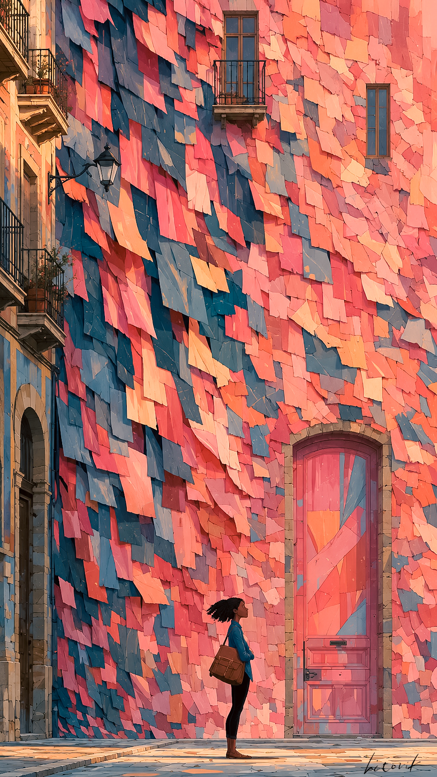 Colorful Mosaic Facade