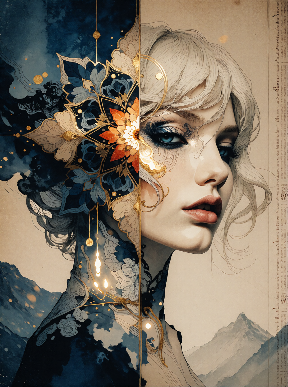 Ethereal Floral Portrait