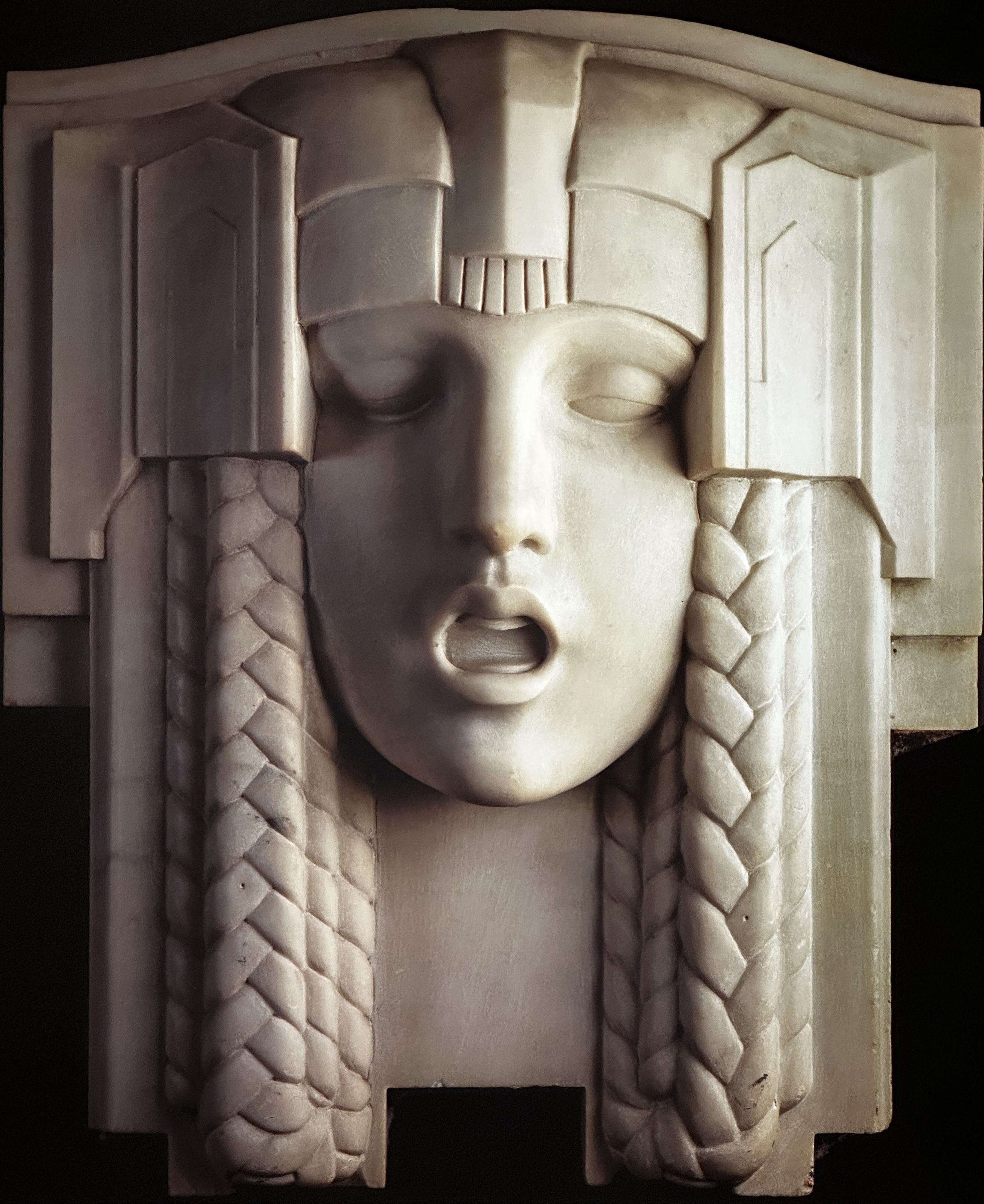 Art Deco Female Bust Sculpture