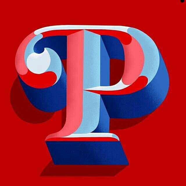 Abstract Letter P